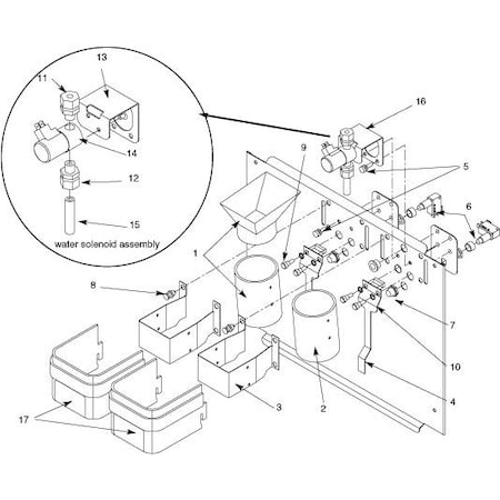 Follett Bracket, Water Solenoid PD502419